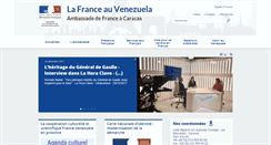 Desktop Screenshot of ambafrance-ve.org