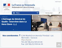 Tablet Screenshot of ambafrance-ve.org